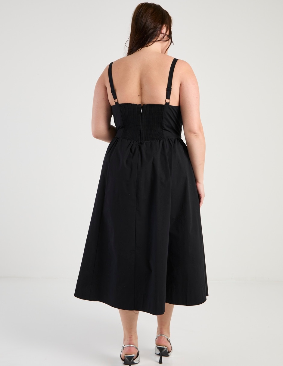 Vestido crop casual Map para mujer