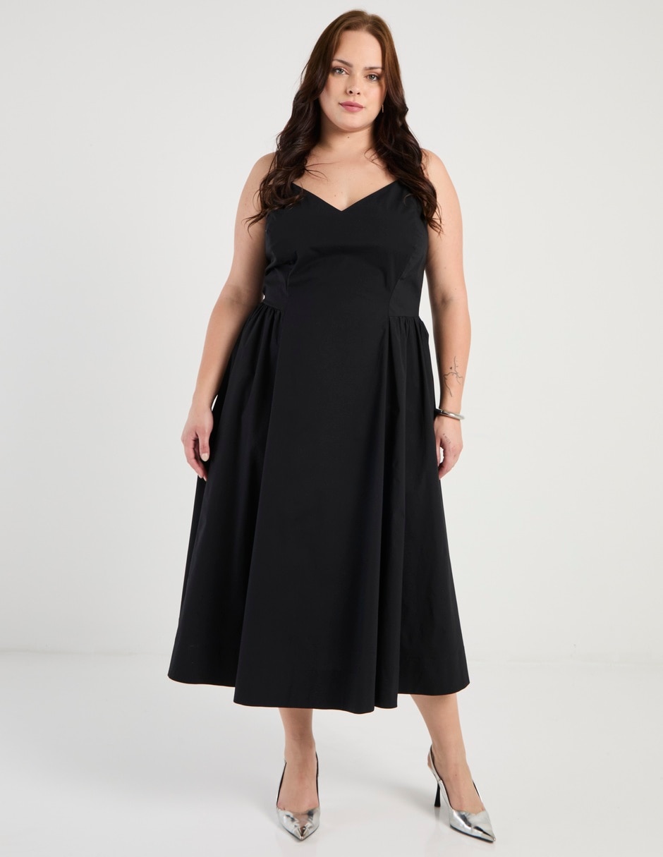 Vestido crop casual Map para mujer