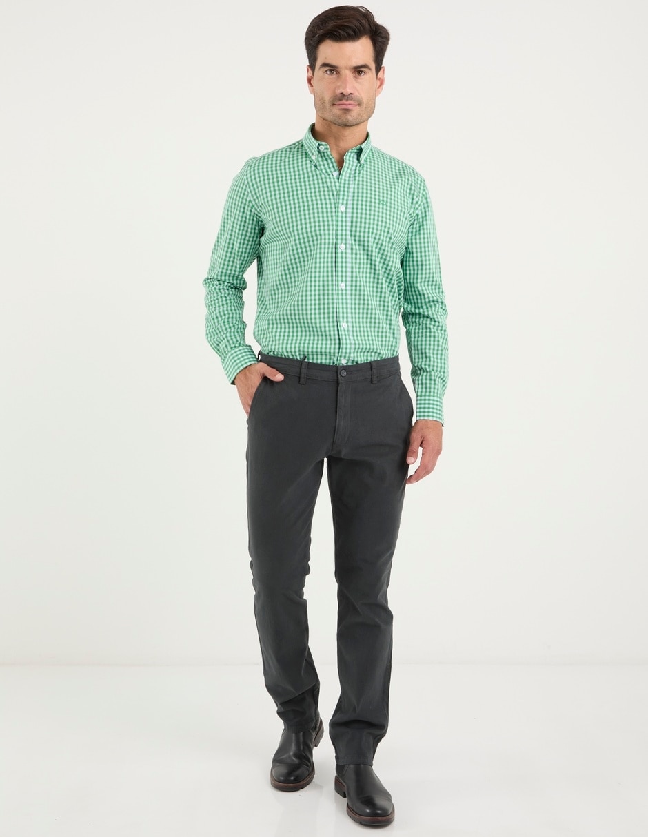 Camisa casual oscar de la renta de algodón manga larga para hombre