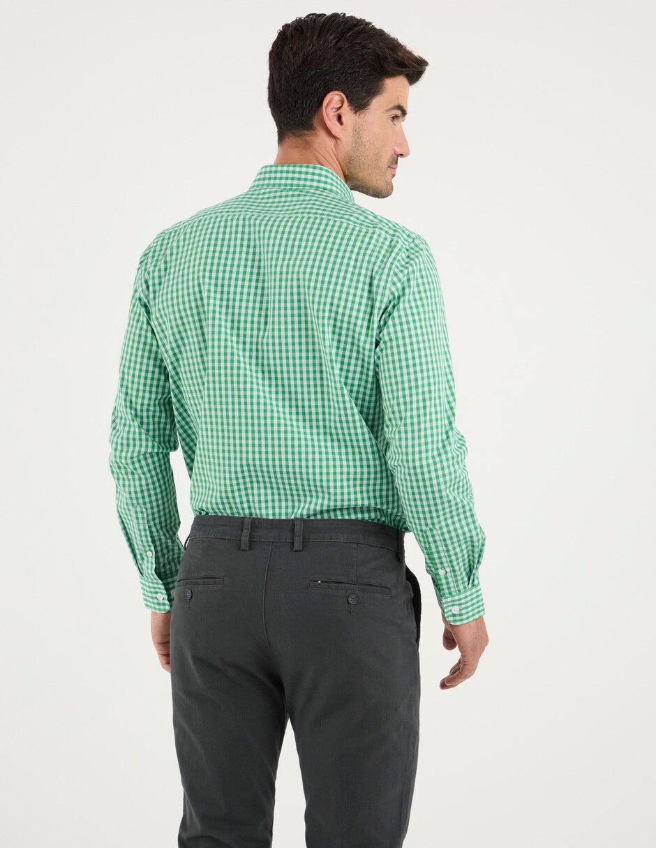 Camisa casual oscar de la renta de algodón manga larga para hombre