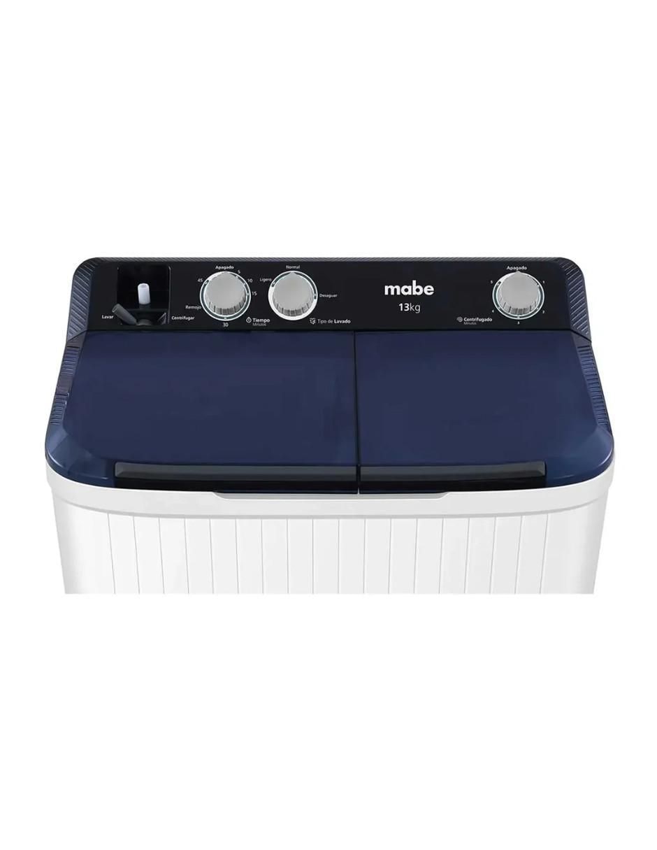 Lavadora doble tina Mabe 13 kg semiautomática carga superior lmdx3123hbab0
