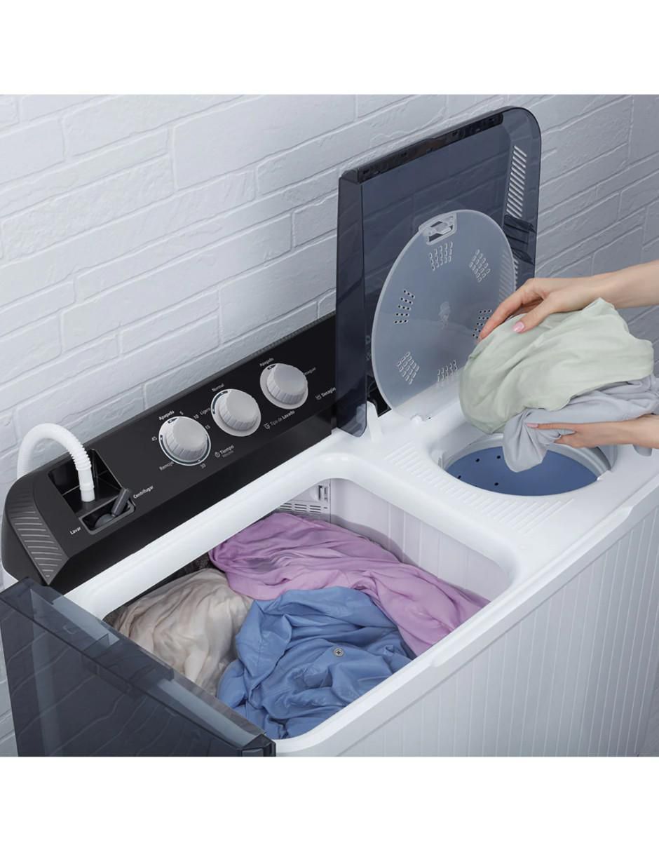 Lavadora doble tina Mabe 13 kg semiautomática carga superior lmdx3123hbab0