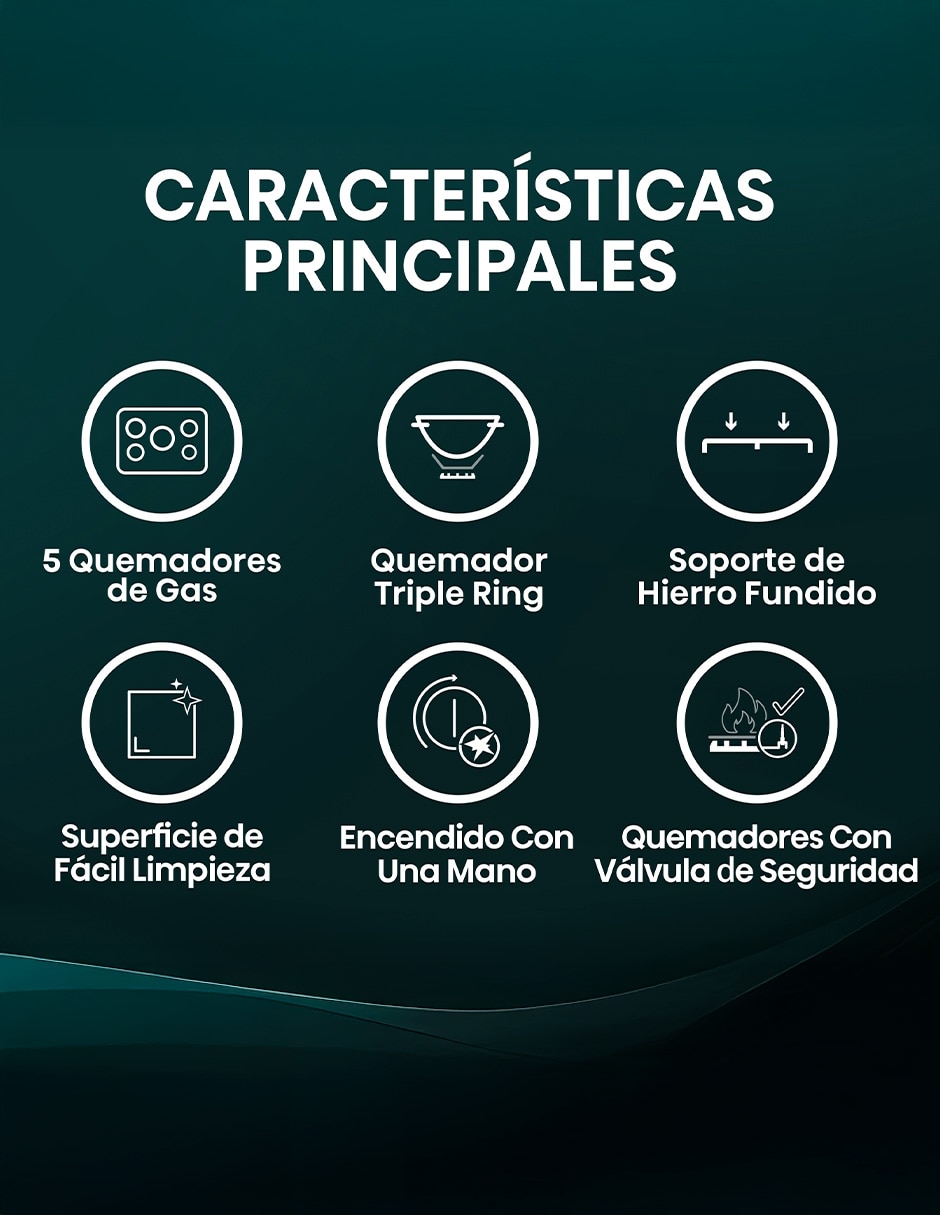 Parrilla a gas lp empotrable 3