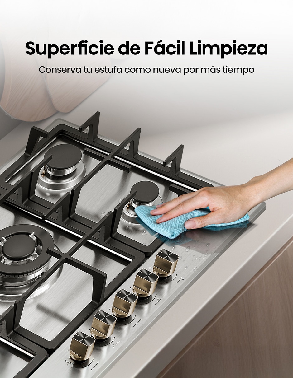 Parrilla a gas lp empotrable 8