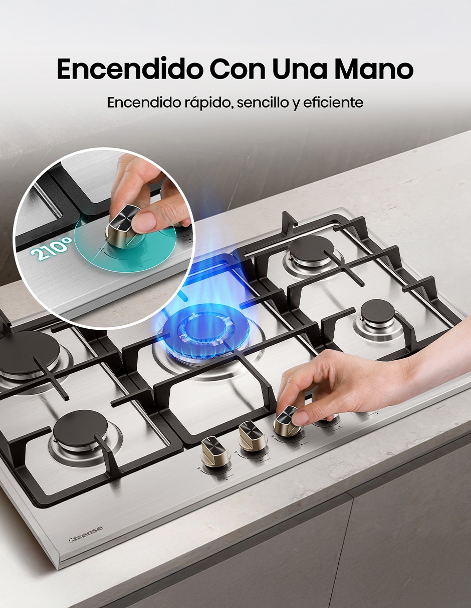 Parrilla a gas lp empotrable 10