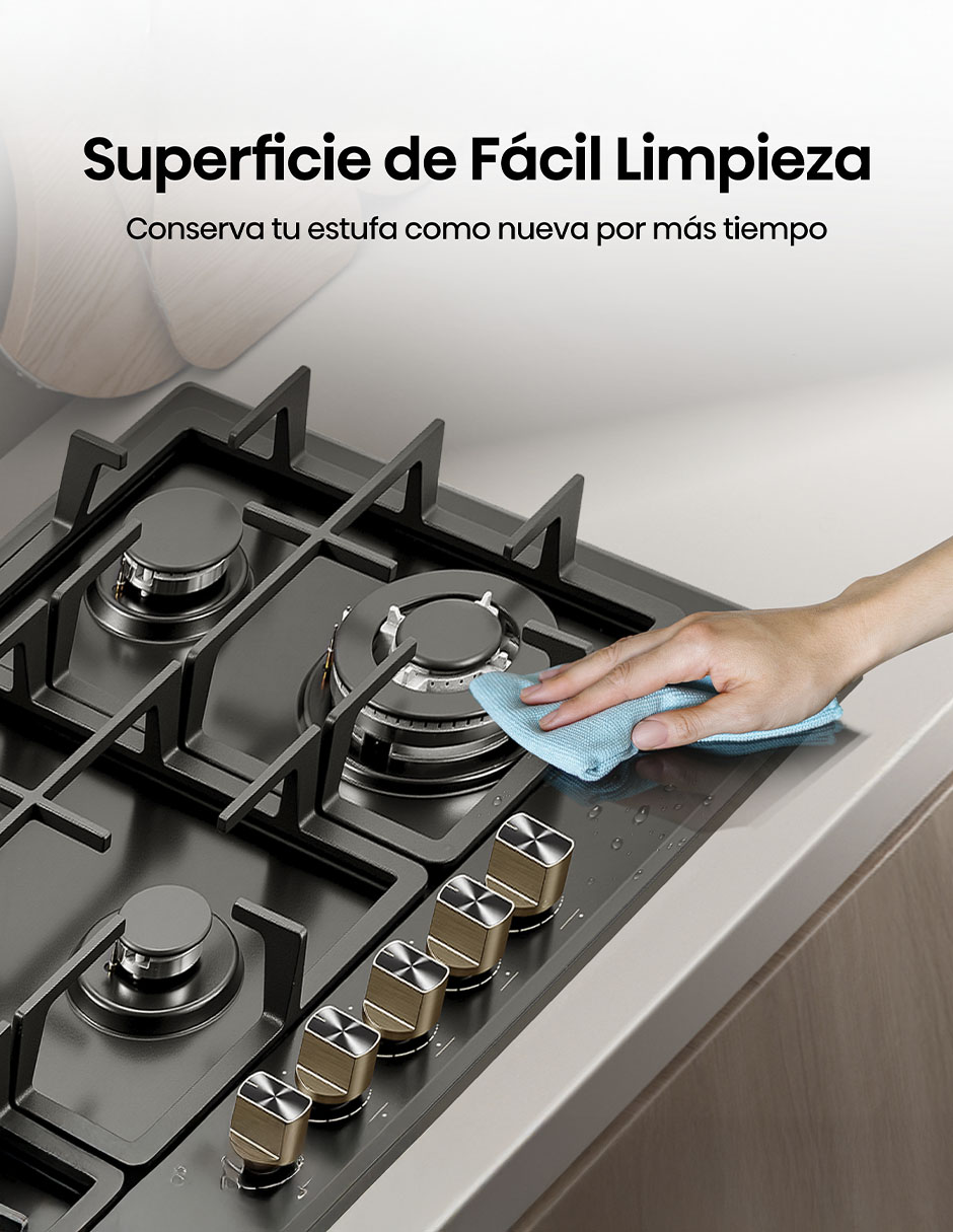 Parrilla a gas lp empotrable Hisense
