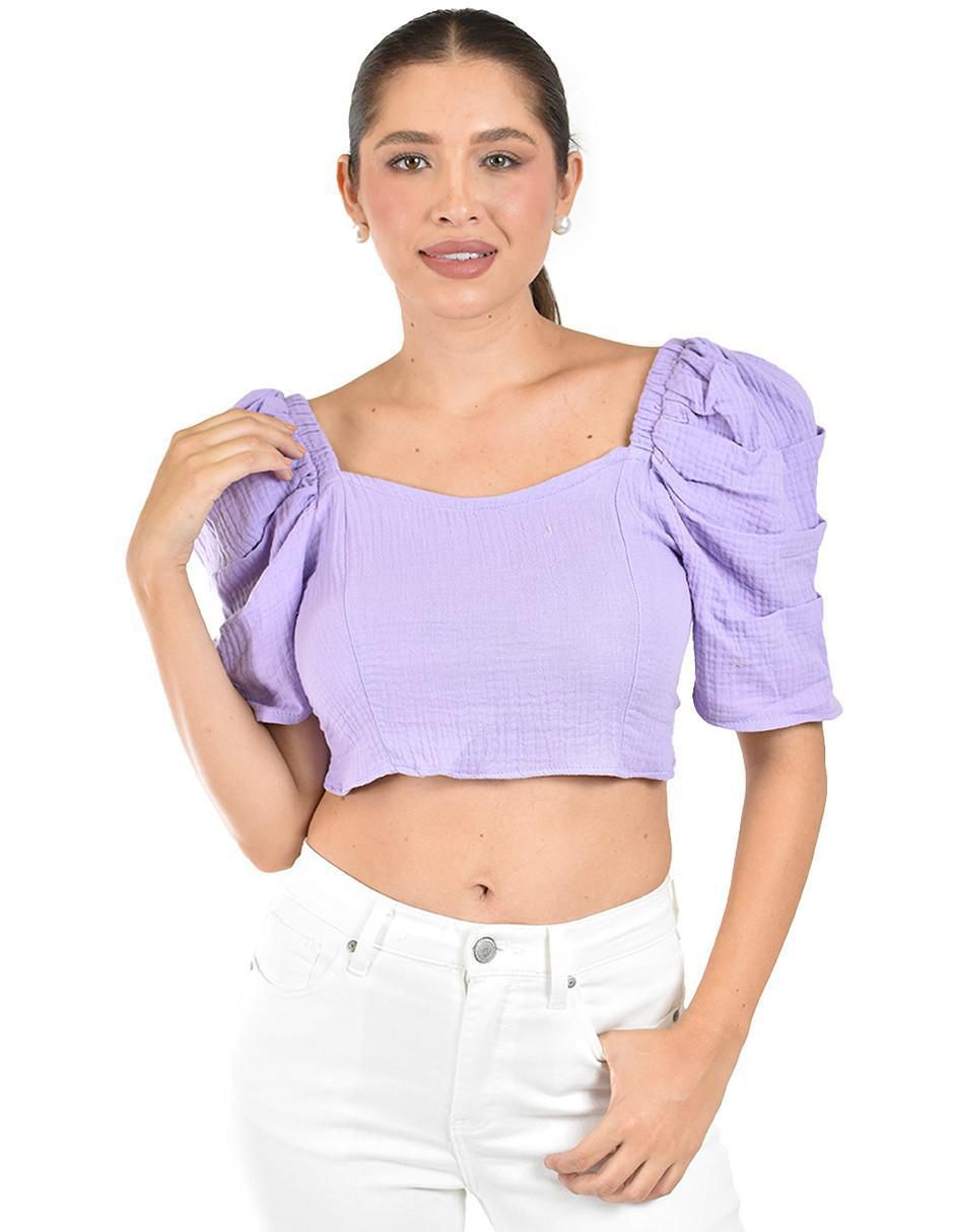 Blusa manga corta para mujer 1