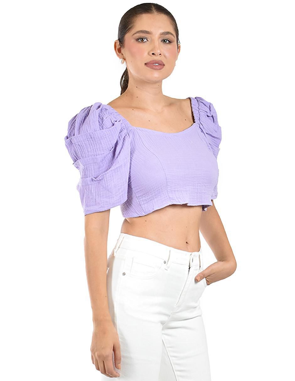 Blusa manga corta para mujer 5