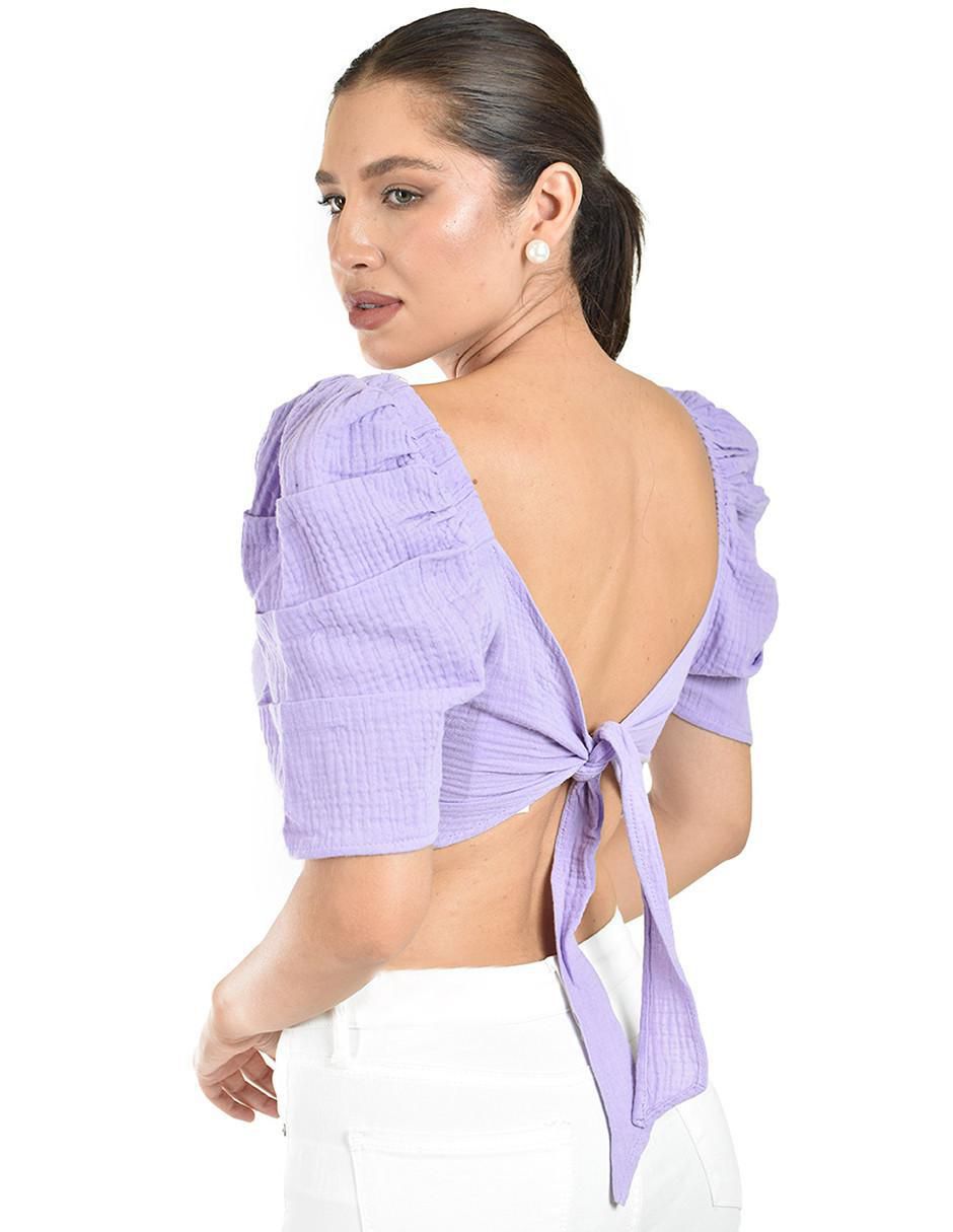 Blusa manga corta para mujer 6