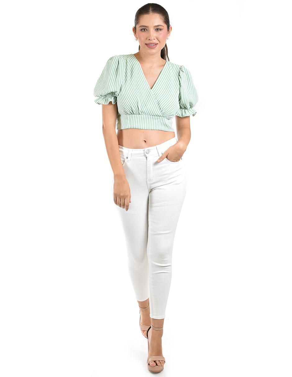 Blusa manga corta para mujer 7