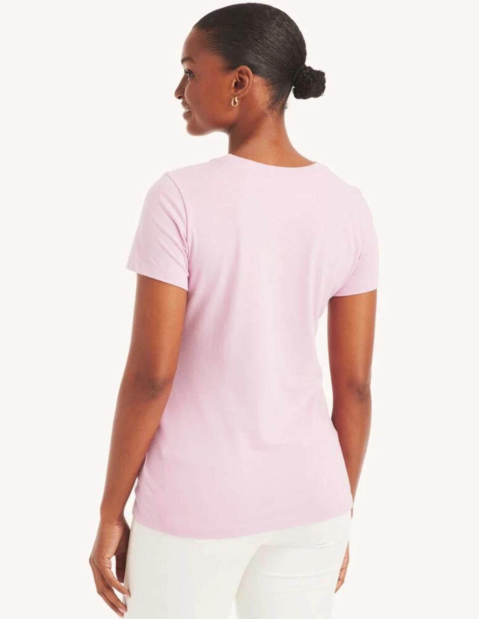 Playera manga corta Nautica cuello redondo para mujer