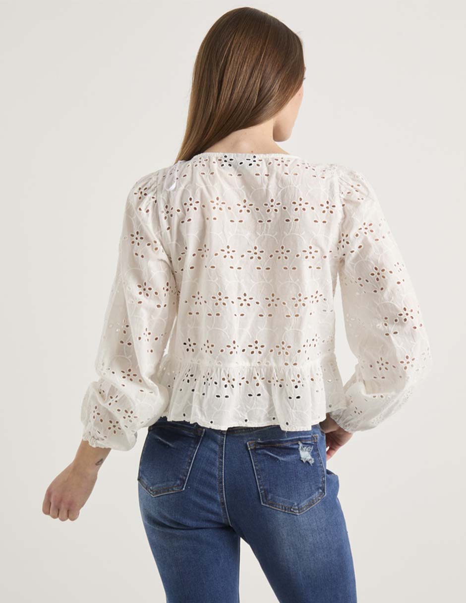 Blusa manga larga para mujer 5