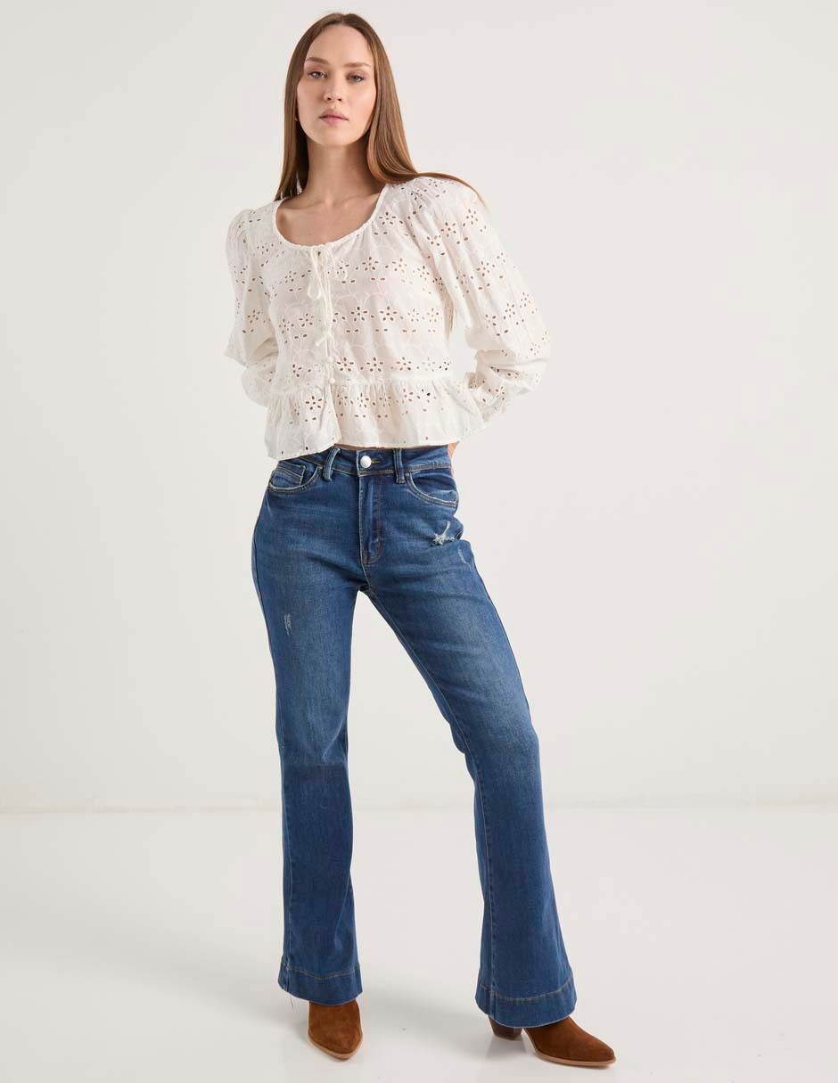 Blusa manga larga para mujer 6