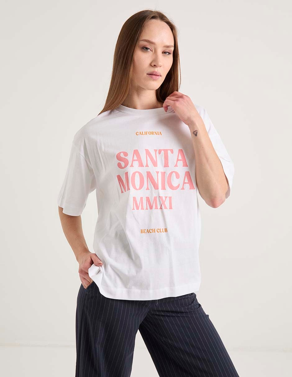Playera manga corta cuello redondo mujer Playera manga corta cuello redondo mujer