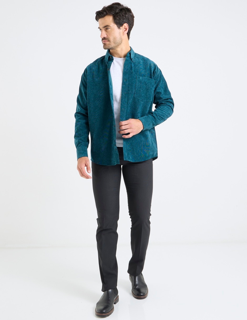 Pantalón de vestir regular para hombre 6