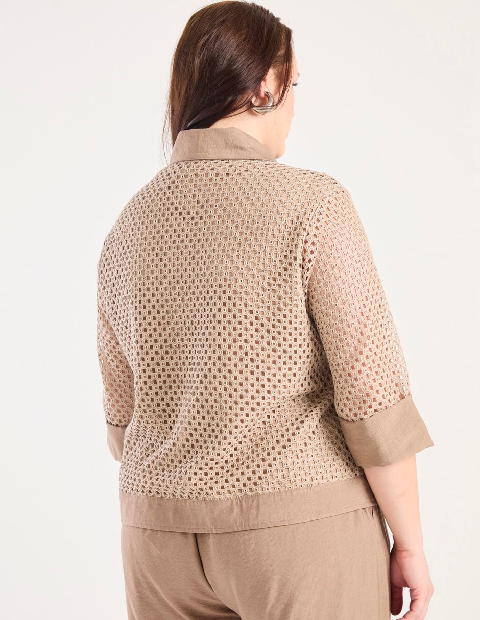 Blusa manga 3/4 para mujer 5