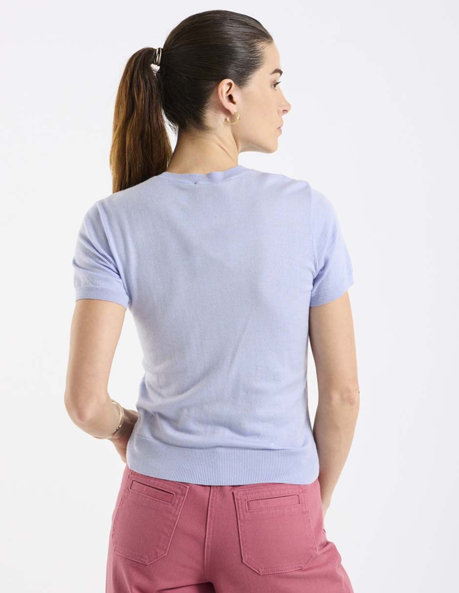 Suéter cuello redondo para mujer 5