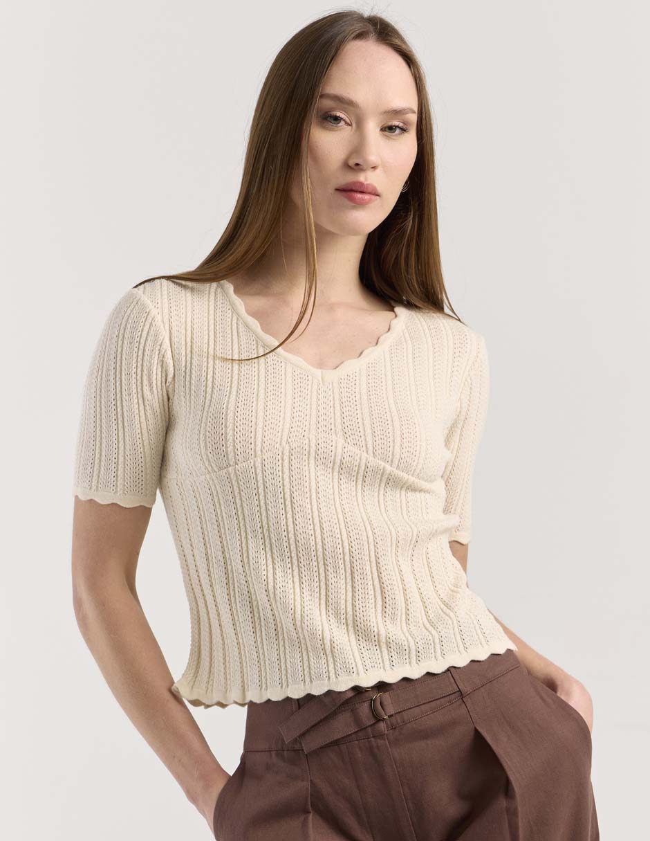 Blusa manga corta para mujer 1