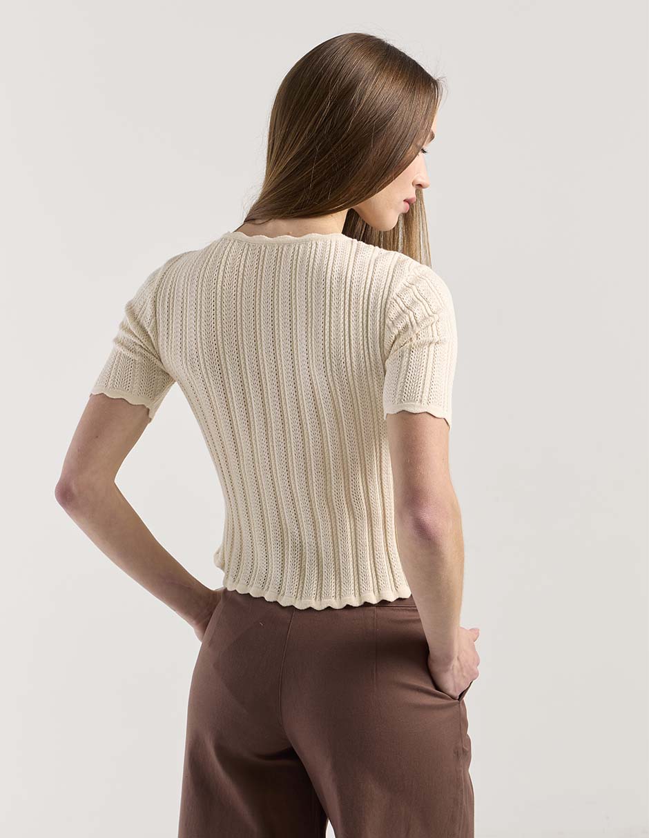 Blusa manga corta para mujer 5