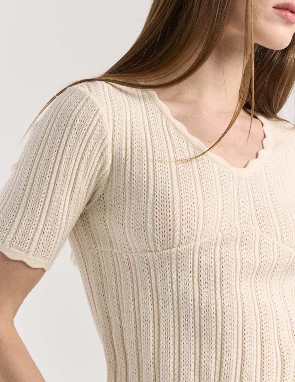 Blusa manga corta para mujer 7