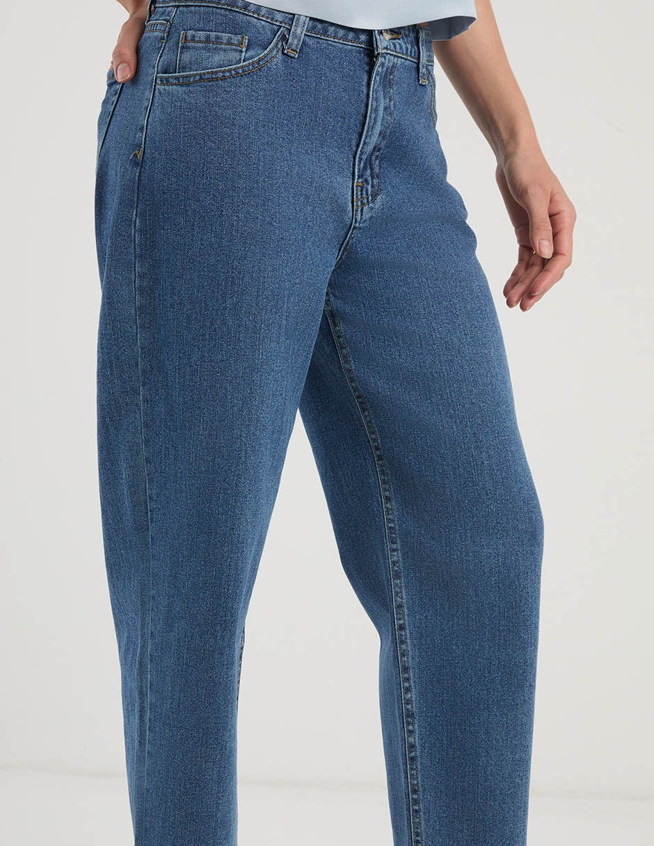 Jeans relaxed straight para mujer 5