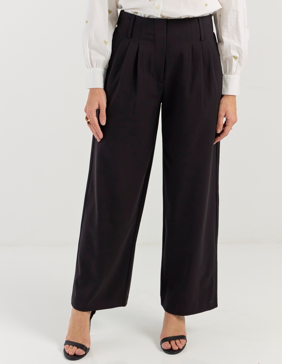Pantalón de vestir amplio para mujer 1