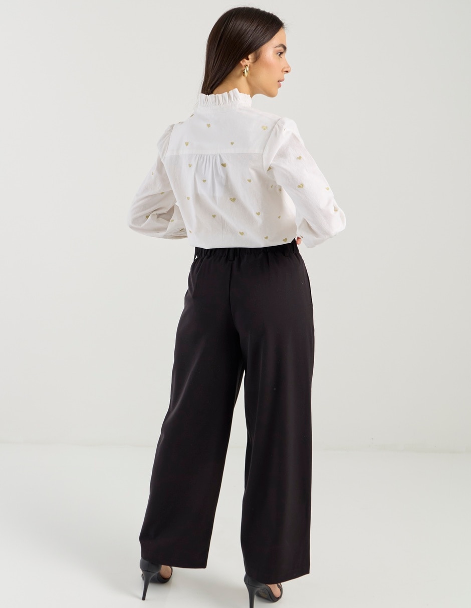 Pantalón de vestir amplio para mujer 5
