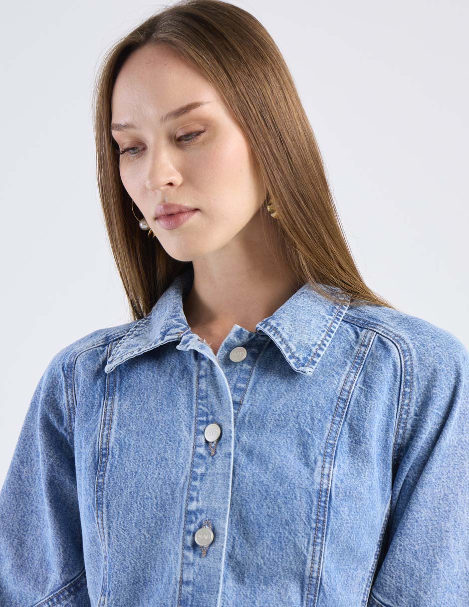Vestido mini casual map para mujer