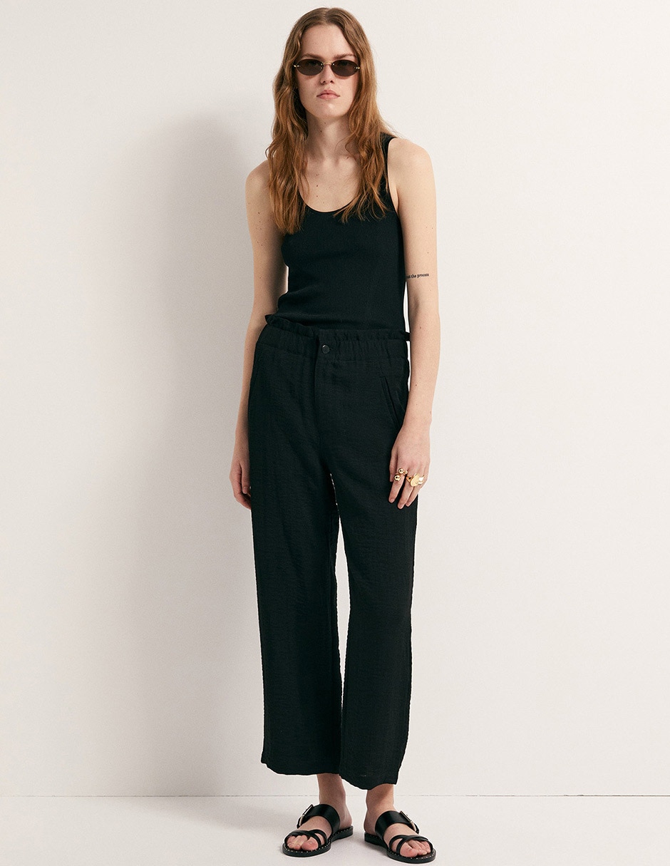 Pantalón relaxed Sfera wideleg para mujer
