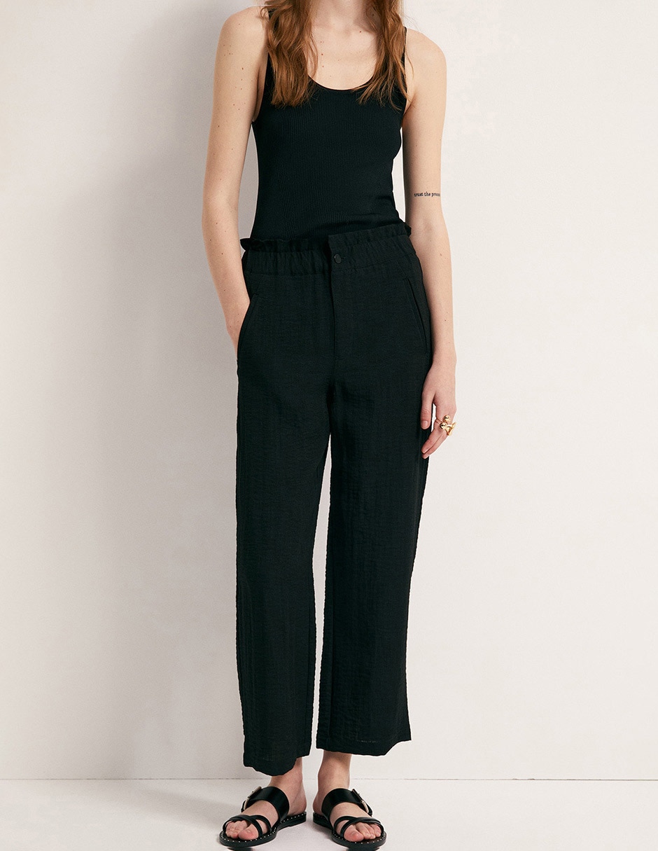 Pantalón relaxed Sfera wideleg para mujer