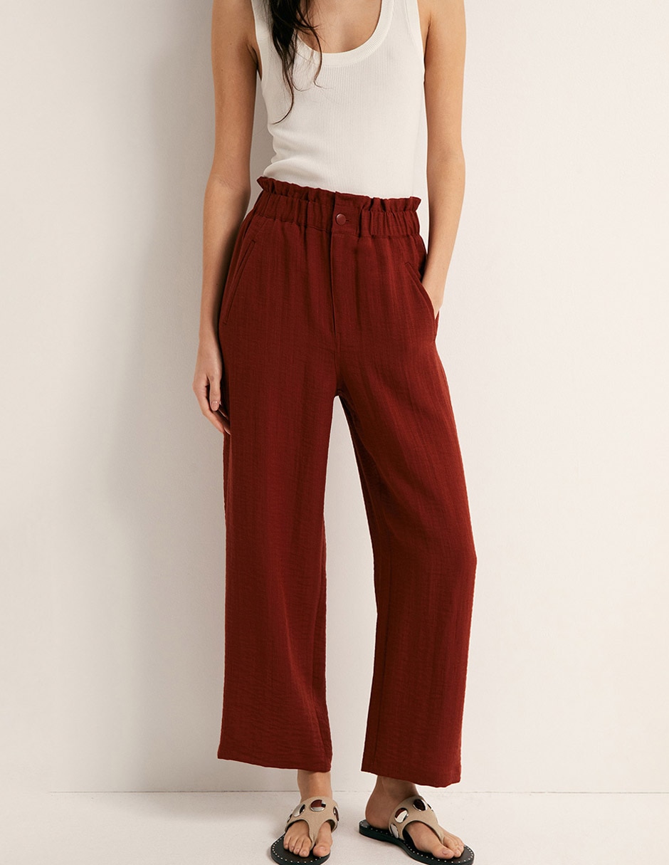 Pantalón relaxed wideleg para mujer 2