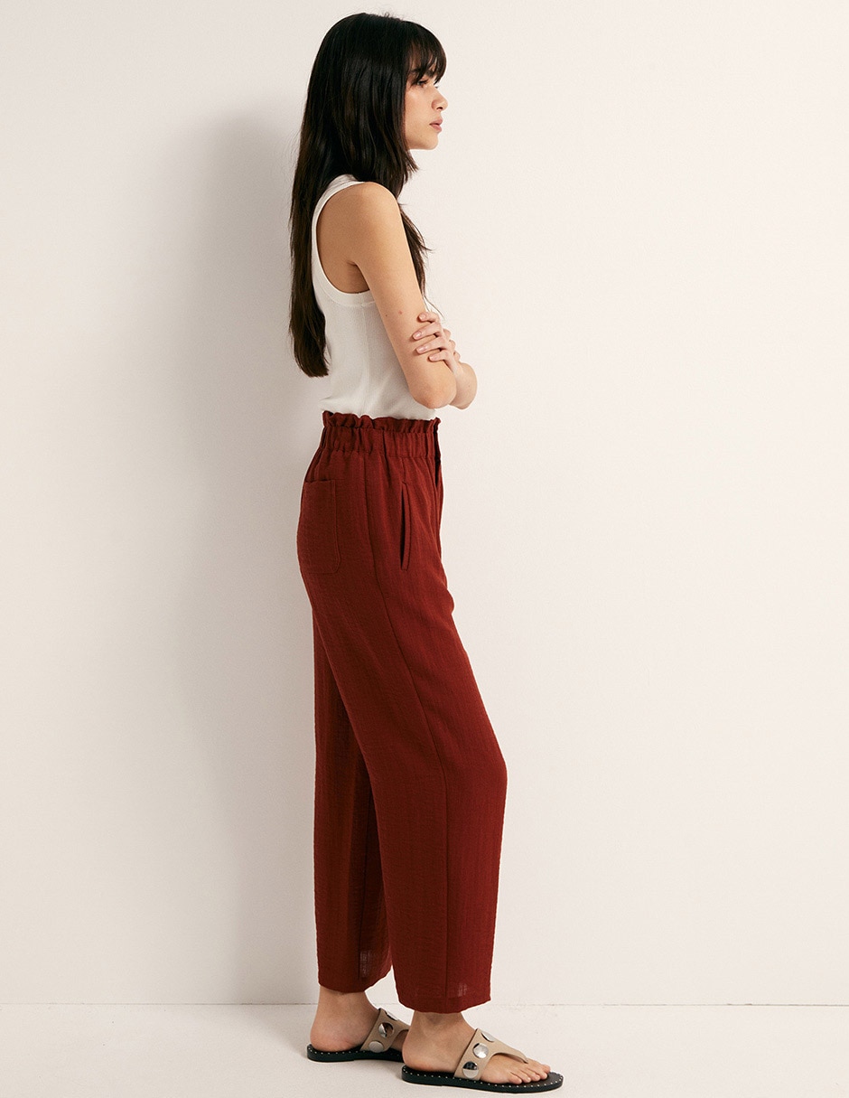 Pantalón relaxed wideleg para mujer 3