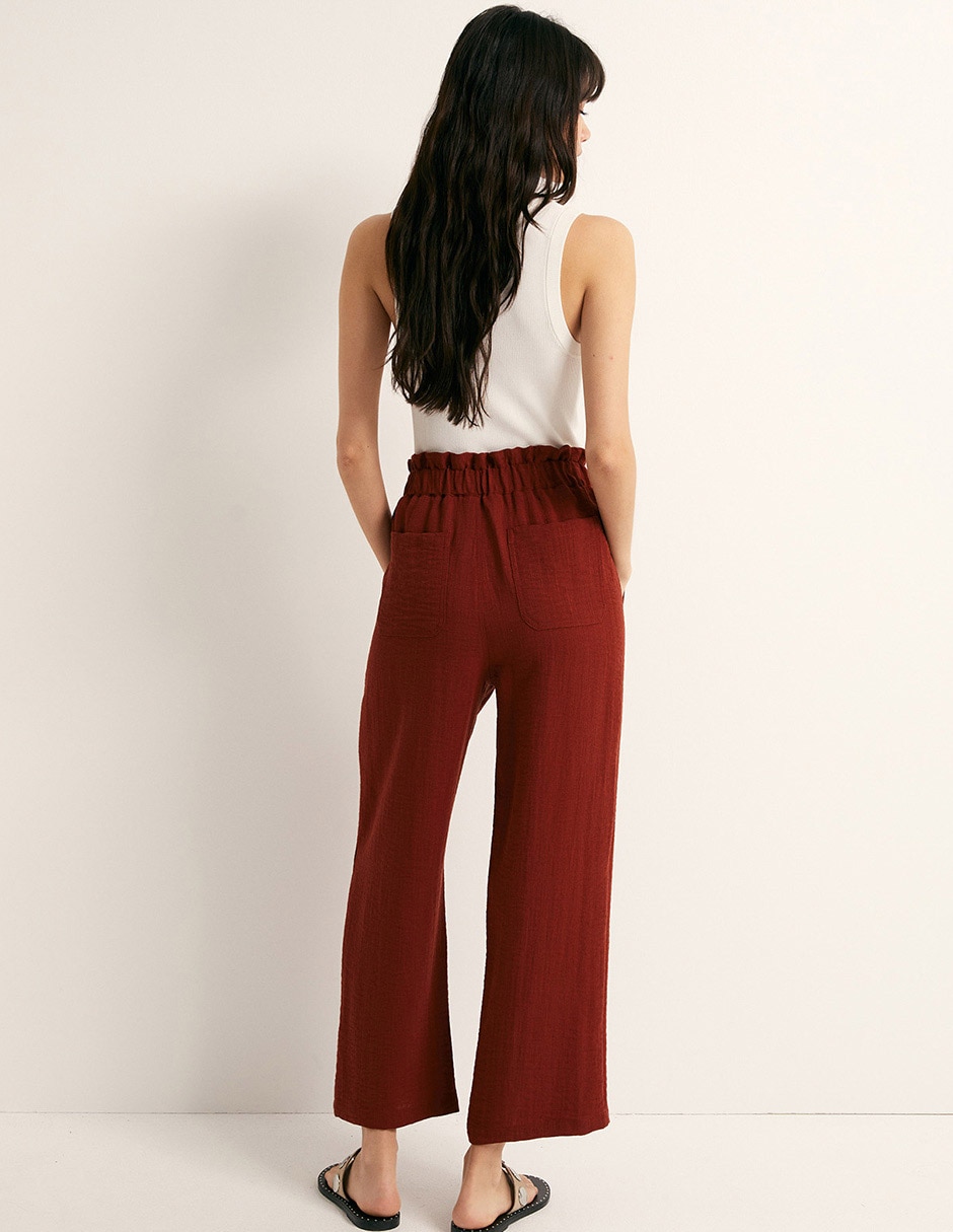 Pantalón relaxed wideleg para mujer 4