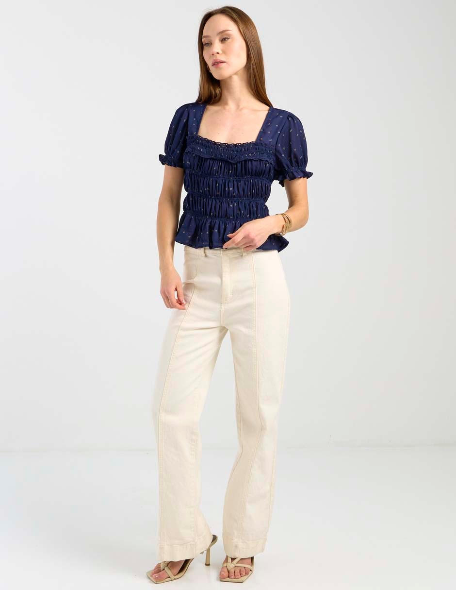 Blusa manga corta para mujer 6