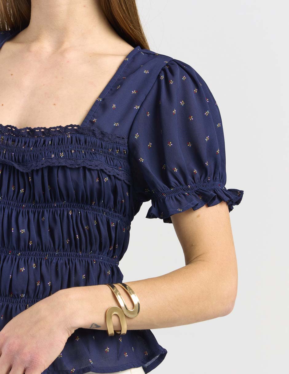 Blusa manga corta para mujer 7