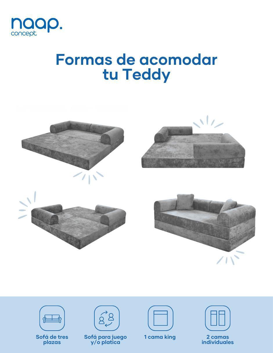 Sofá cama armable Teddy Catch de espuma comprimida 6