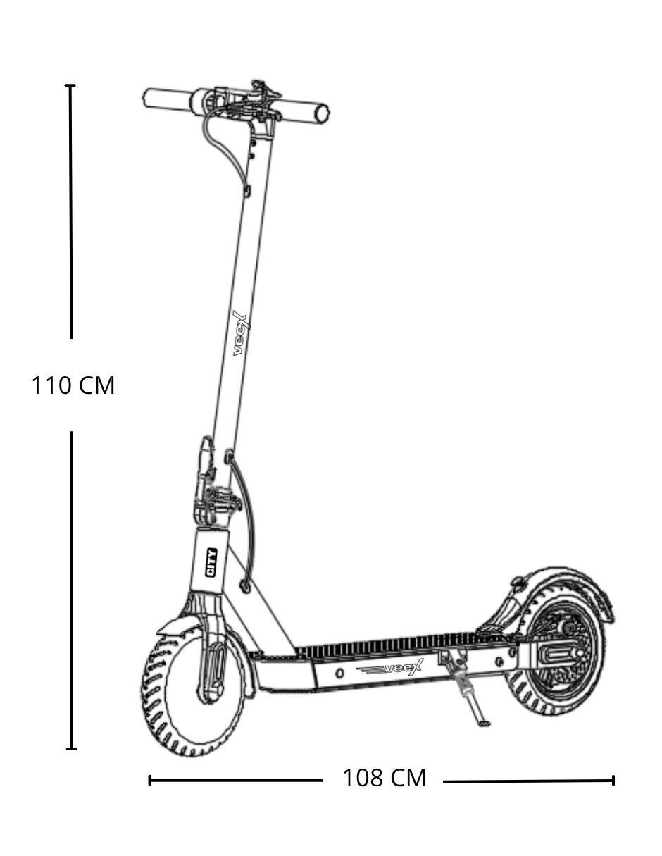 Scooter eléctrico Veex CI366350GR 2025
