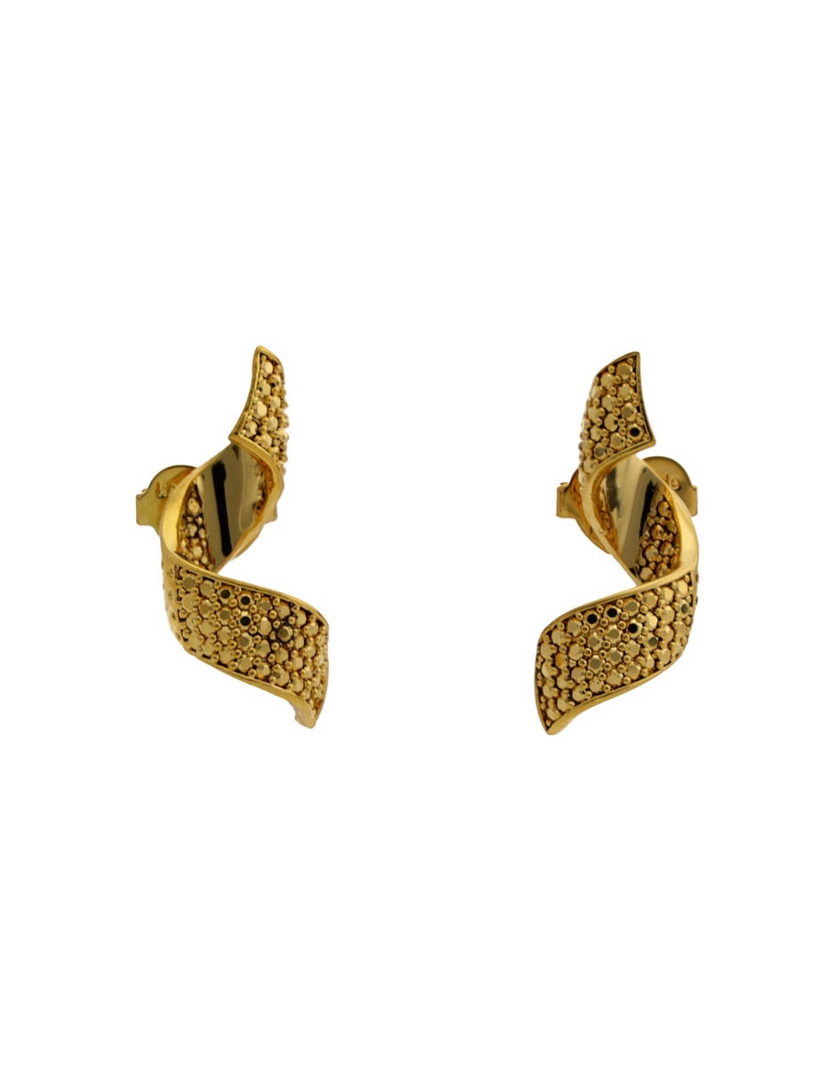 Twist drop earrings