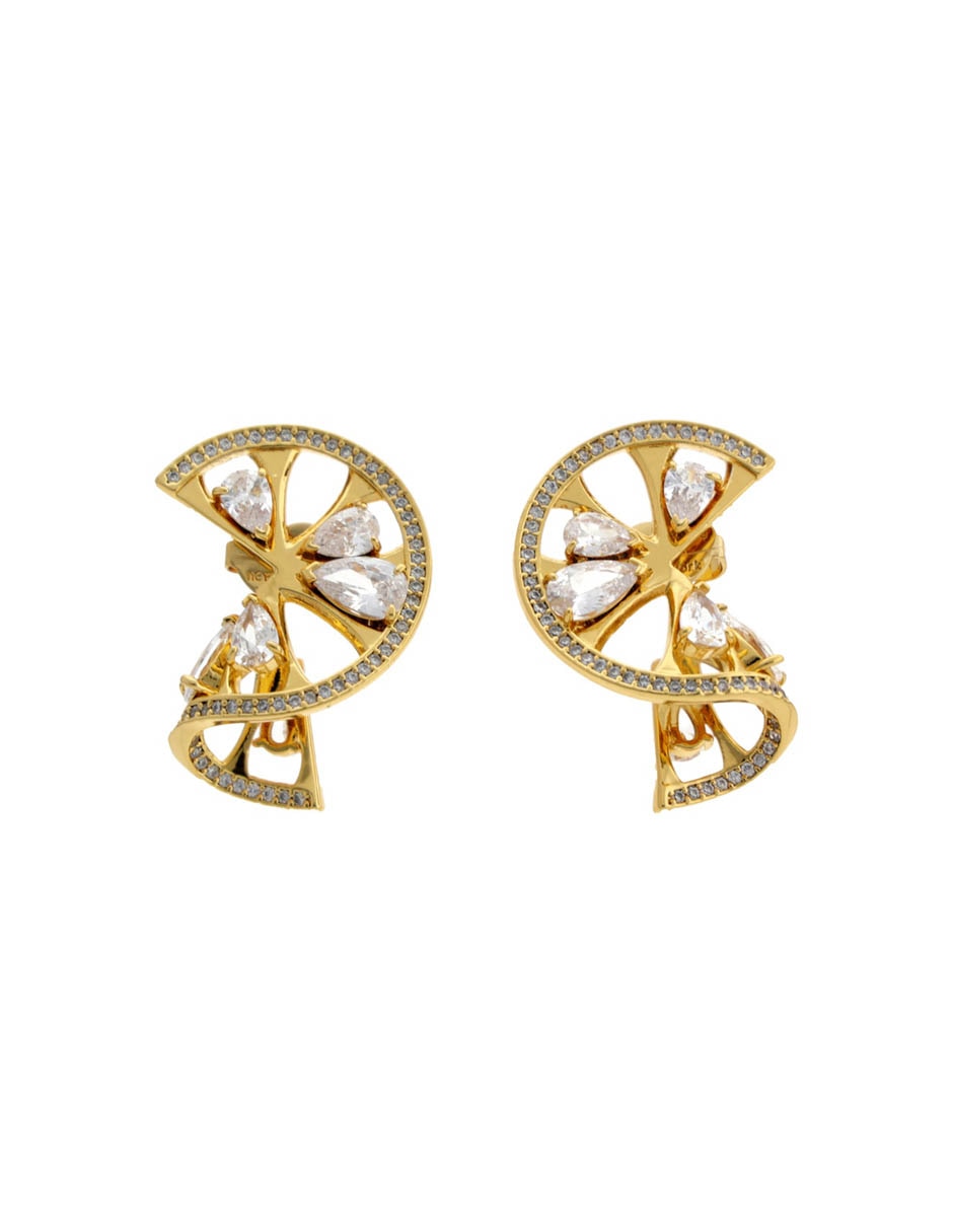 Twist statement earrings