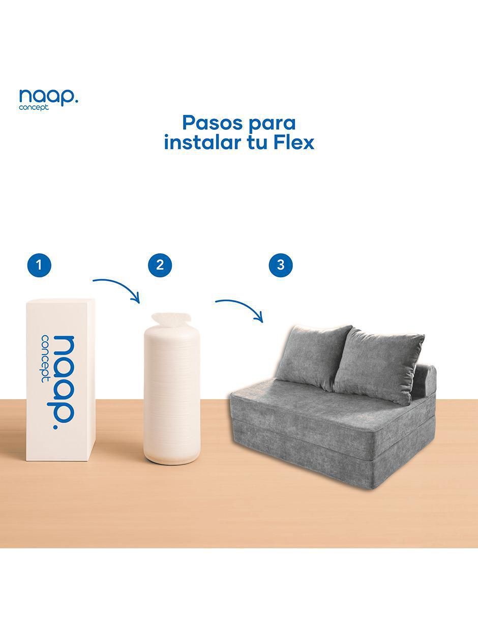 Sofá cama armable Flex de espuma comprimida 5