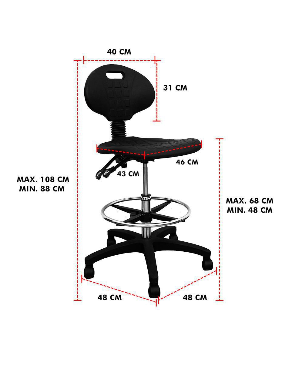Silla alta de metal 9