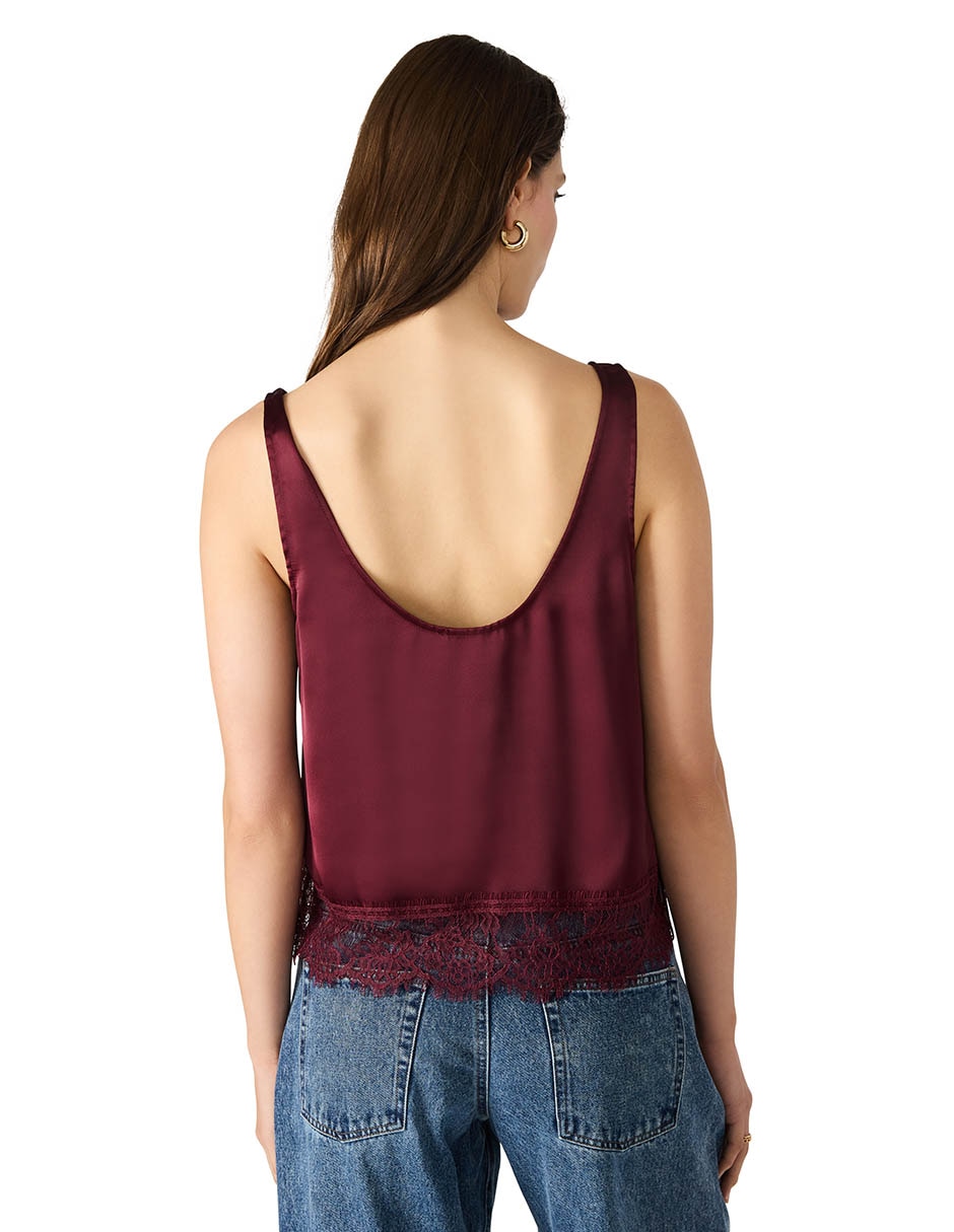 Top Steve Madden cuello redondo escote medio tirante clásico 3