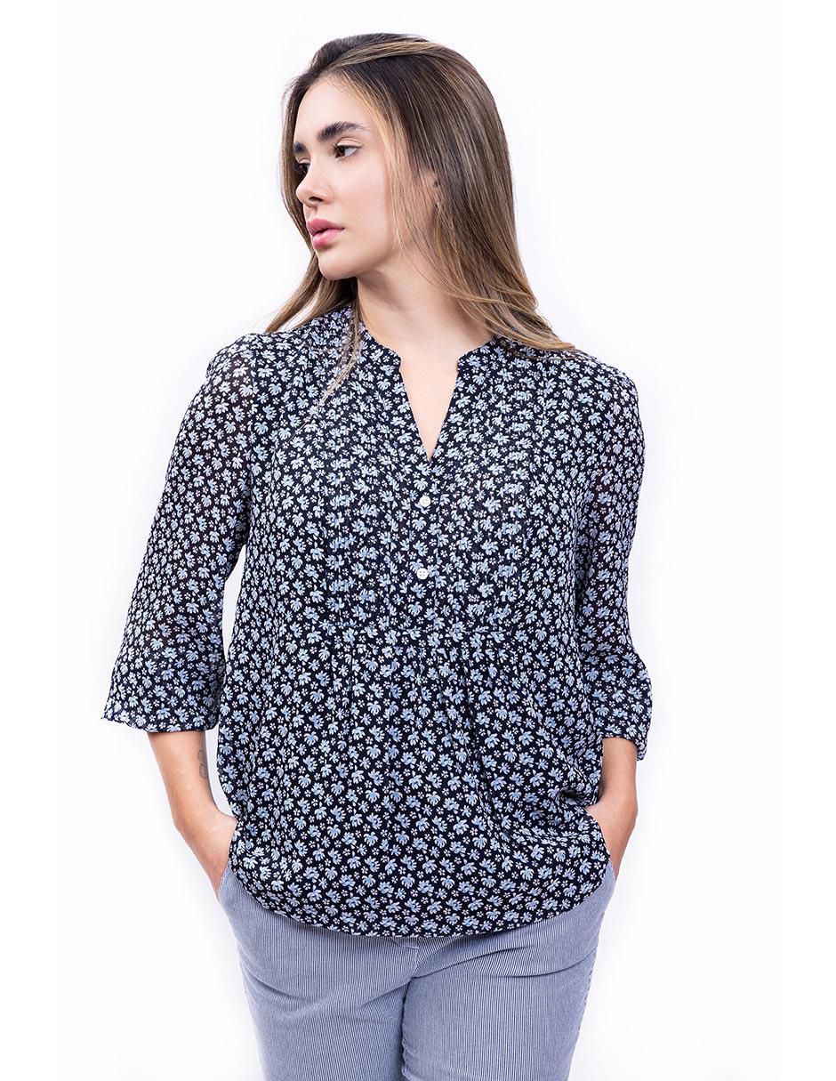 Blusa Nautica manga 3/4 para mujer