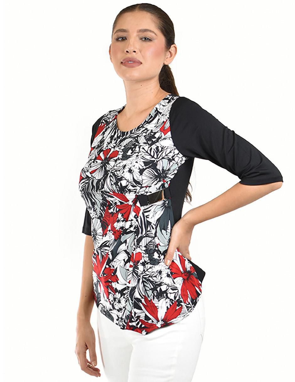 Blusa Roman Fashion manga 3/4 para mujer