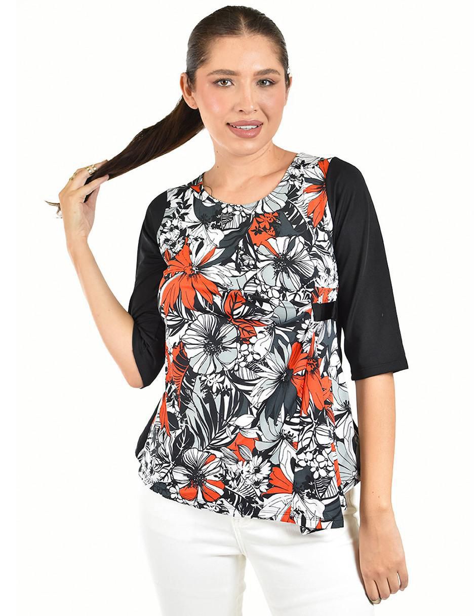 Blusa manga 3/4 para mujer 1