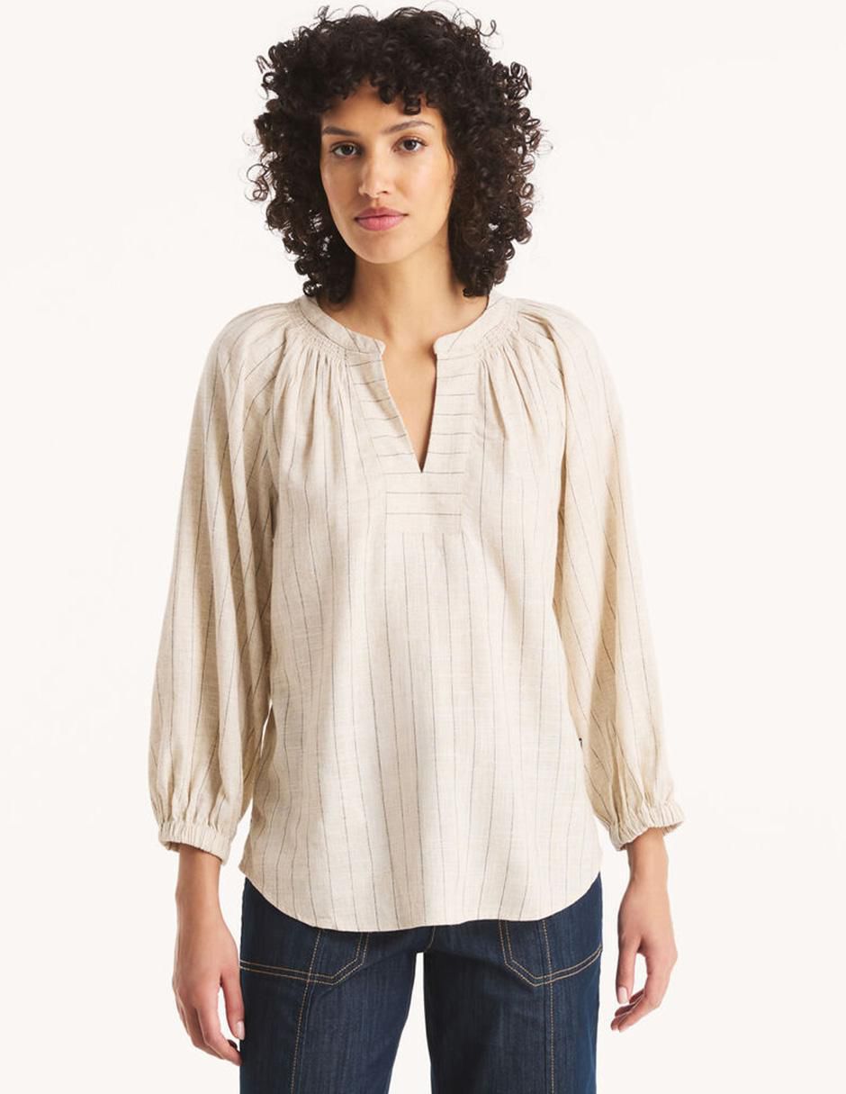 Blusa Nautica manga 3/4 para mujer