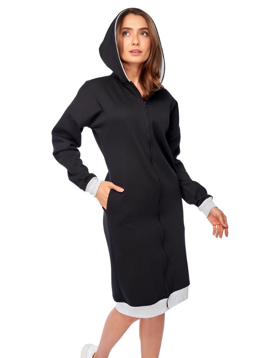 Sudadera con capucha y bolsa para mujer