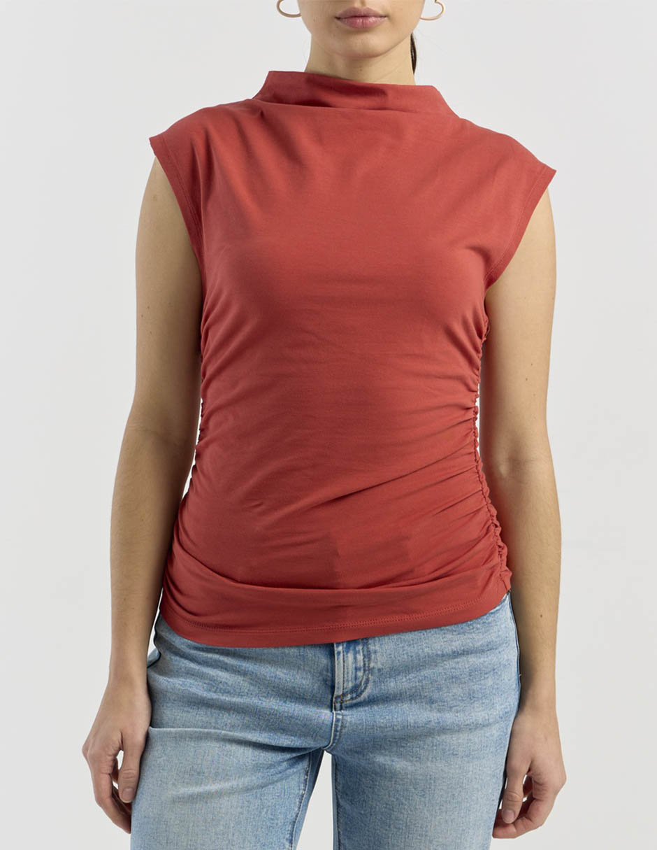 Playera Map cuello alto para mujer