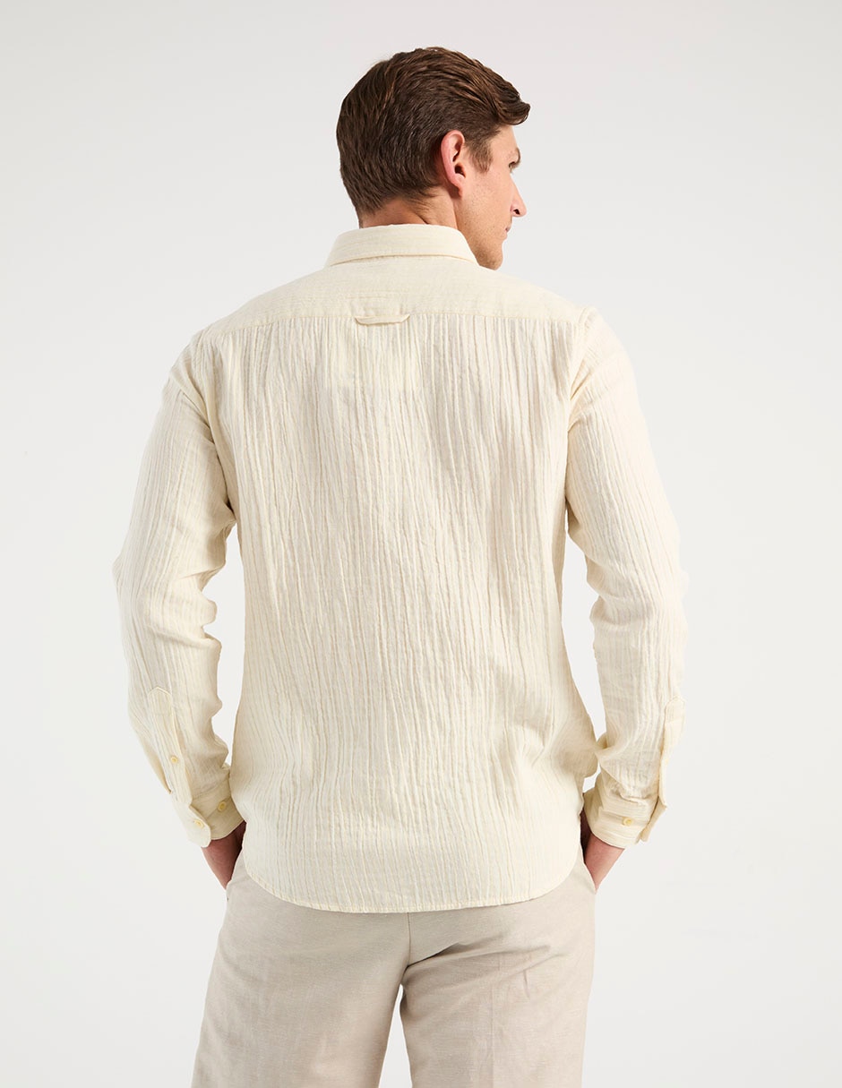 Camisa casual de algodón manga larga para hombre 2