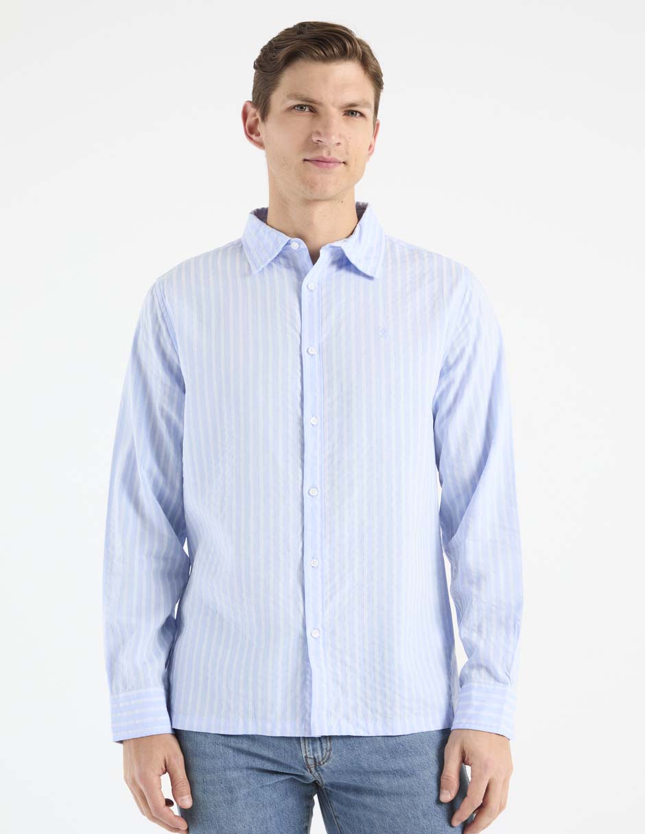 Camisa casual manga larga para hombre Camisa casual manga larga para hombre
